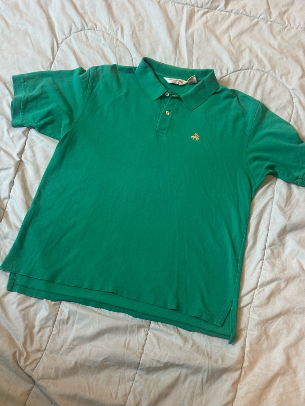 Brooks Brothers Green Golden Fleece Cotton Polo